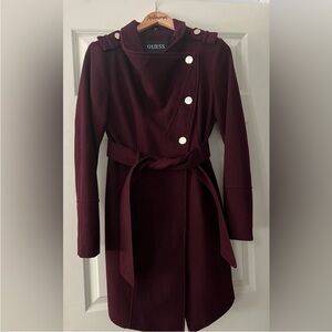 Guess Coat - Medium - Burgundy
